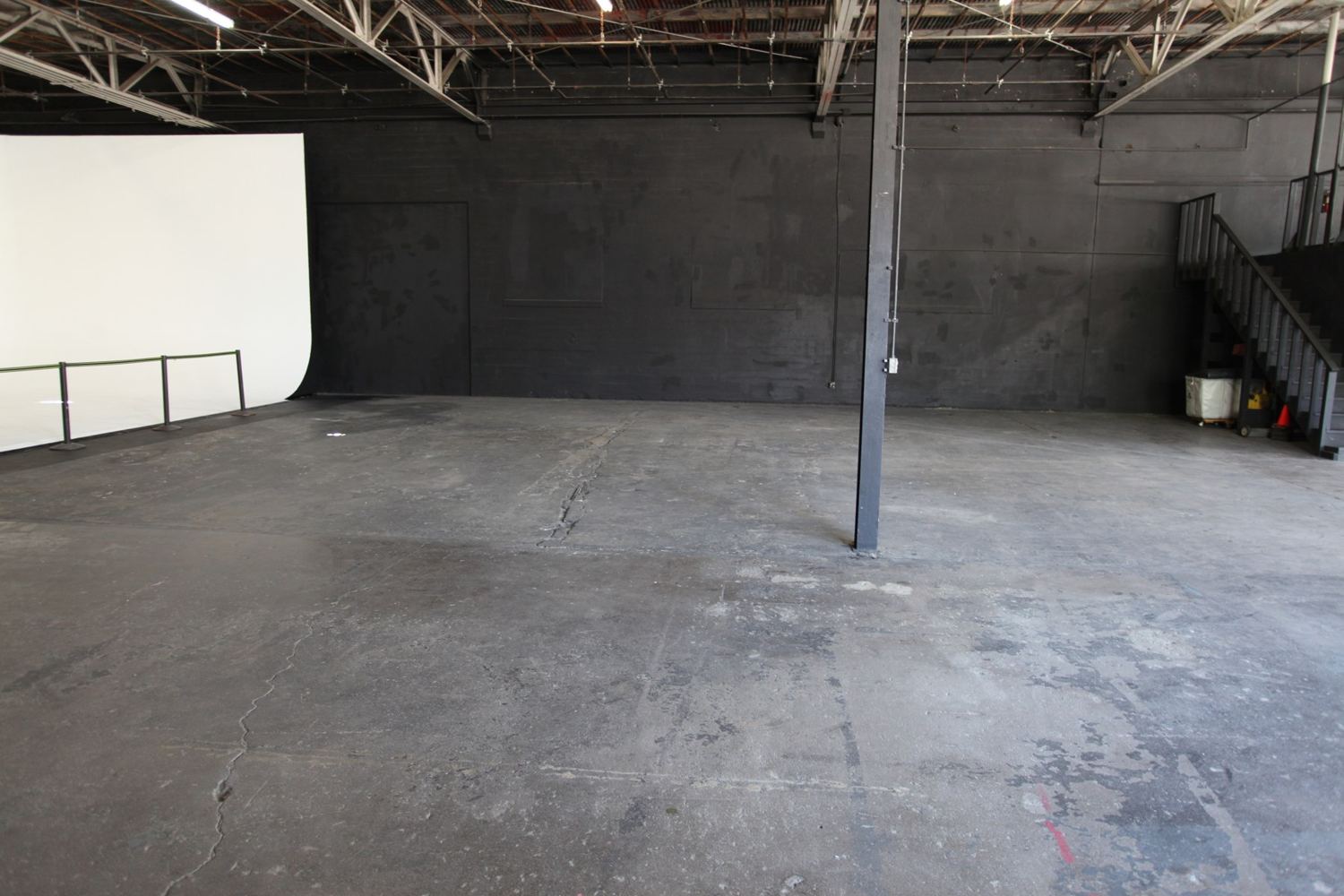 Back stage — reverse view
